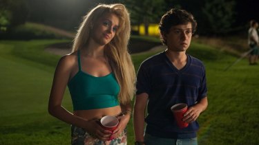 Gage Golightly and Craig Roberts in <i>Red Oaks</i>.