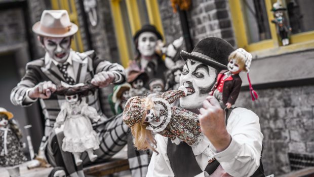 British musical trio The Tiger Lillies will perform at the Spiegeltent in Hyde Park.