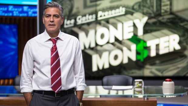George Clooney stars as Lee Gates, a rich and famous TV show host, in <i>Money Monster</i>.