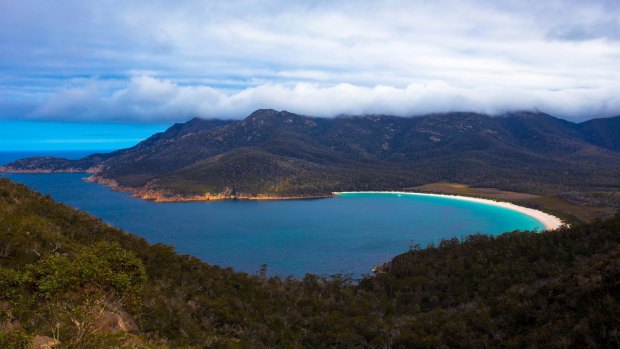 Wineglass Bay from the Wineglass Bay Walking Track.