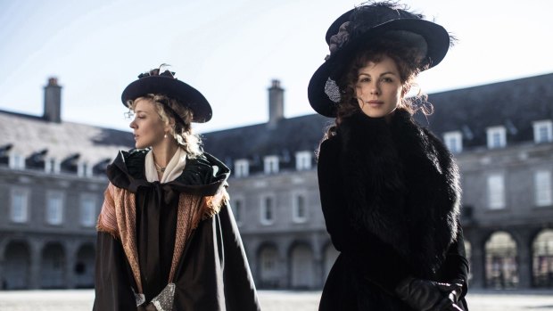 Kate Bekinsdale, right, and Chloe Sevigny in Love & Friendship, a Jane Austen film adaptation directed by Whit Stillman.