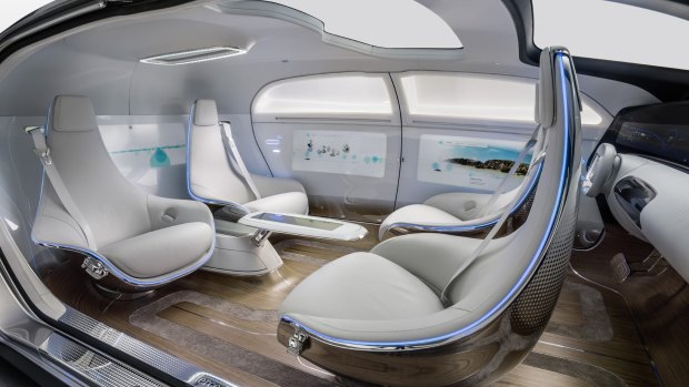 Technology for driverless cars such as the Mercedes F015 is developing rapidly.
