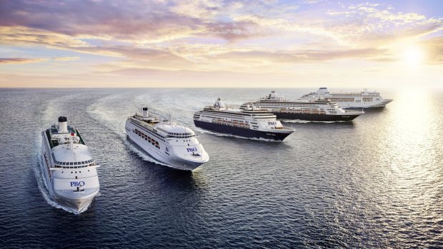 P&O Cruises' five ship fleet.
