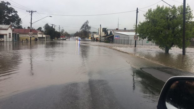 The western Victorian town Coleraine has been hit hard by flood waters.