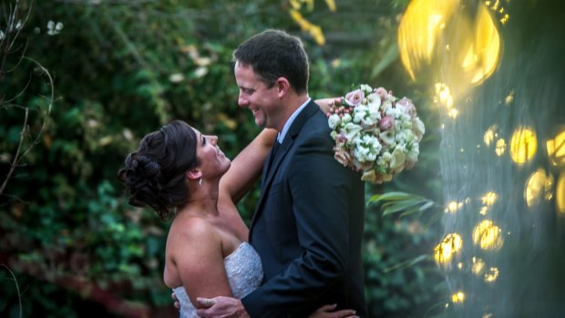 Newlyweds Sharnee Morgan and Anthony Pardy.
