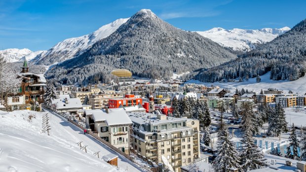 Winter resort: Davos, Switzerland. 