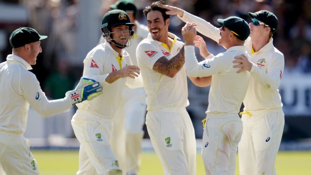 Mitchell Johnson led Australia to a comprehensive win at Lord's on Sunday. 