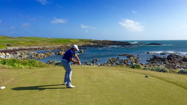 Each tee-off at Ocean Dunes and Cape Wickham requires a deft touch across some of King Island's most rugged coastline.