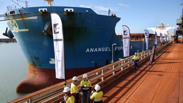 The first shipment of iron ore from Roy Hill was on December 10, 2015.