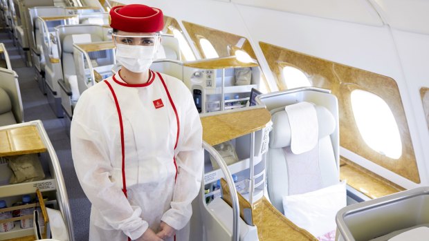 Children under six are exempt from the mask-wearing requirement. Depending on regulations at your destination you may also be required to wear gloves or other PPE. Emirates was the first airline to operate a flight with crew fully vaccinated, in February 2021. All Emirates staff who are not vaccinated must pay for a COVID-19 test before flying.