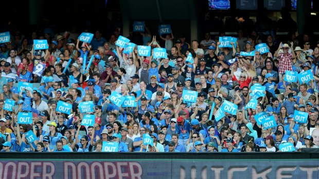 No room for suspicious activity: Fans of the Big Bash enjoying the action.