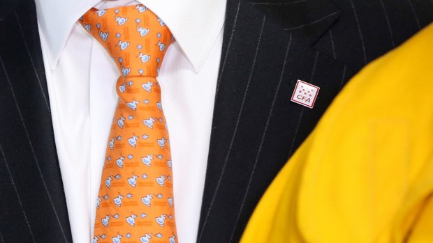 Mr Turnbull wore a CFA pin.