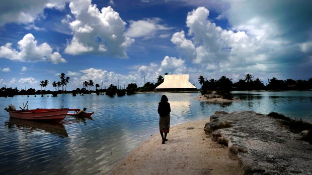 Kiribati is at the front line of climate change and is calling for world action to reduce global emissions. 