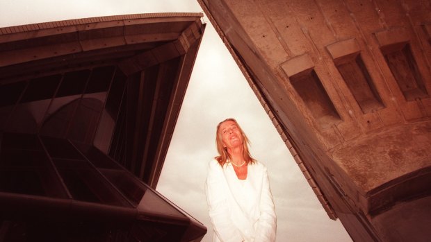 Lin Utzon at the Sydney Opera House in 1998.