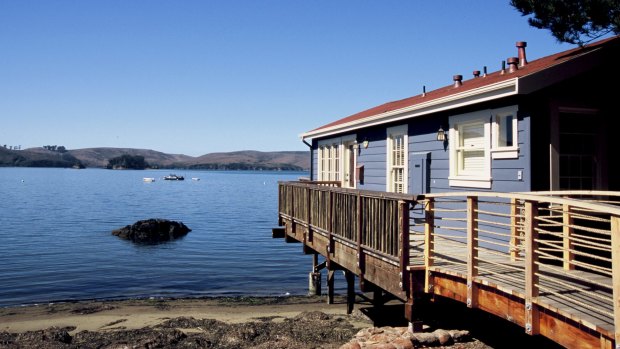 Waterfont cabins at Nick's Cove.