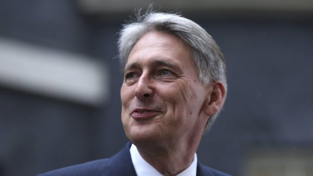 Foreign minister Philip Hammond after his party's victory - he, too, is taking part in the EU negotiations. 