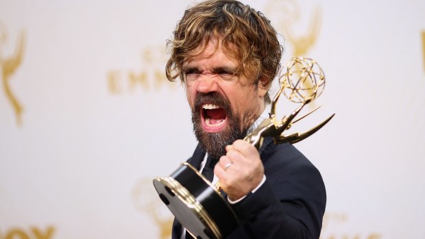 Last year's Emmys: Actor Peter Dinklage, winner of the Emmy Award for Outstanding Supporting Actor in a Drama Series for Game of Thrones.