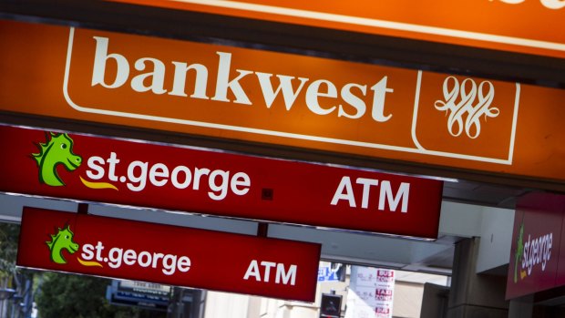 The man was arrested at the Bankwest William Street branch. 