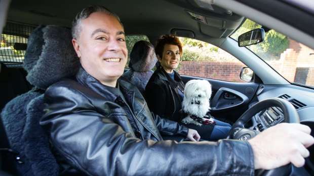 Sal Bua, of Sydney, and his partner, Susana Montero, (with Bix the dog)  replaced their Toyota RAV4 with a later model of the same make bought at auction.