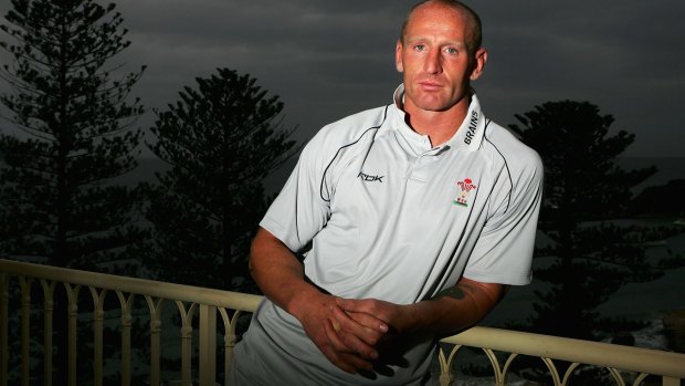 Welsh great: Gareth Thomas at Terrigal in NSW in 2007 after announcing he was gay.