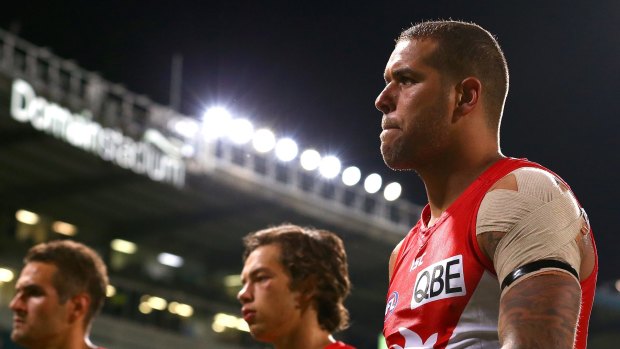 Lance Franklin has not yet delivered a flag