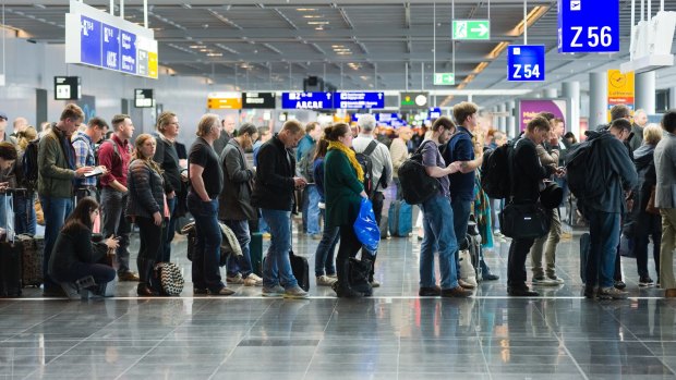 Gatwick's new experiment aims to stop passengers all rushing to board at once. 