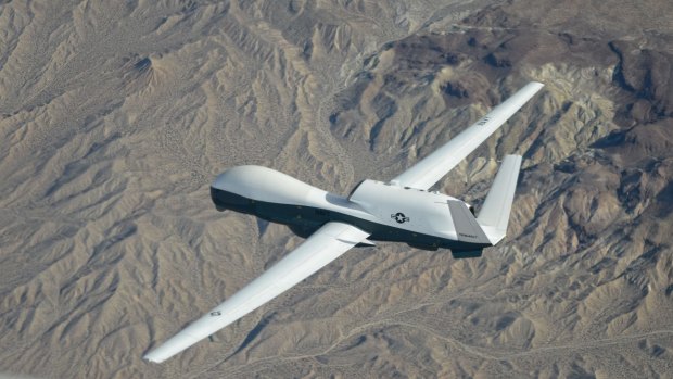 Australia's new spy plane: The Northrop Grumman-built Triton unmanned aircraft.