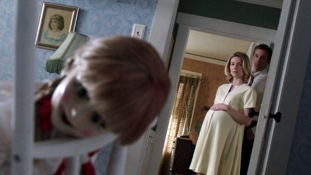 Under siege ... by porcelain: Ward Horton and Annabelle Wallis in <i>Annabelle</i>.