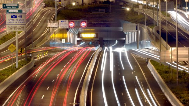Toll revenue from Transurban roads in Sydney such as the Lane Cove Tunnel have soared by 15 per cent in the first half.