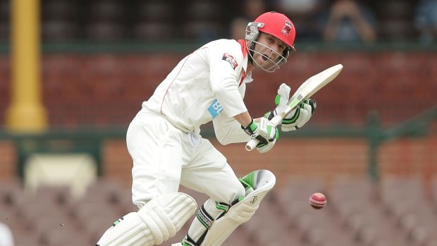 Phil Hughes during his innings at the SCG.