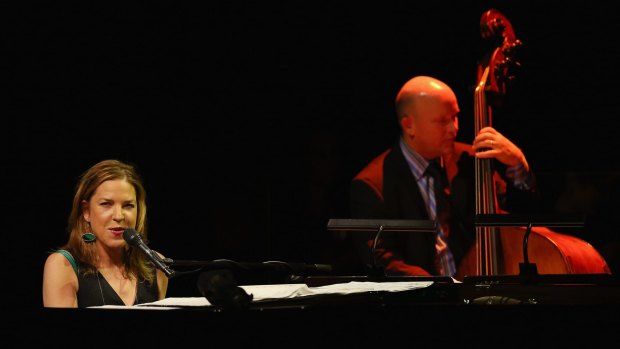 Diana Krall performs during her Australian tour.
 