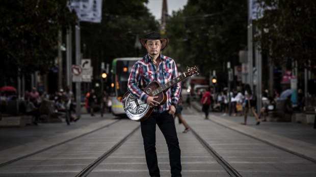 Busker George Kamikawa was playing the day of the Bourke Street tragedy.
