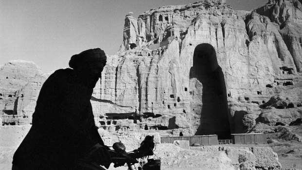 The Bamiyan Buddhas in Afghanistan, once the world's largest standing Buddhas, were destroyed by the Taliban.