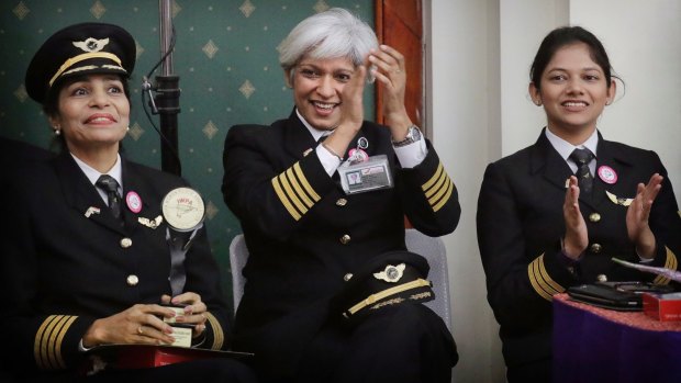 Air India had an all-women crew fly its record-breaking round-the-world route, Delhi-San Francisco-Delhi on International Women's Day in 2017.