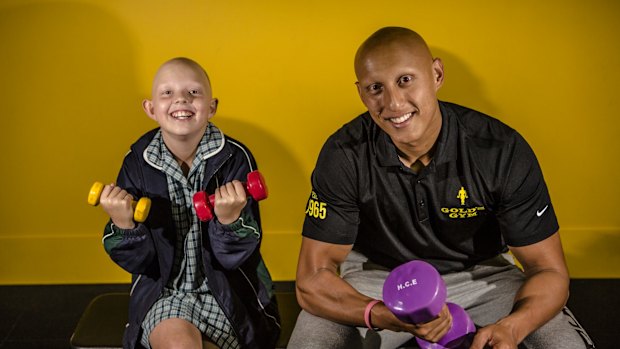 Christos Kyrgios has become an ambassador for Alopecia Australia, a condition where a person loses all of their body hair. Christos Kyrgios with Caitlin O'Hehir, 10,  who also has the condition.