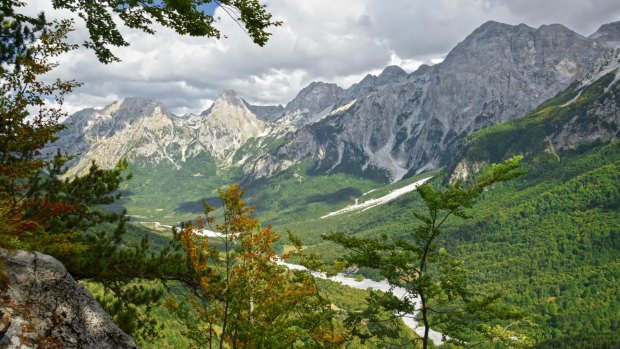 The valley of Valbonne in Albania.
