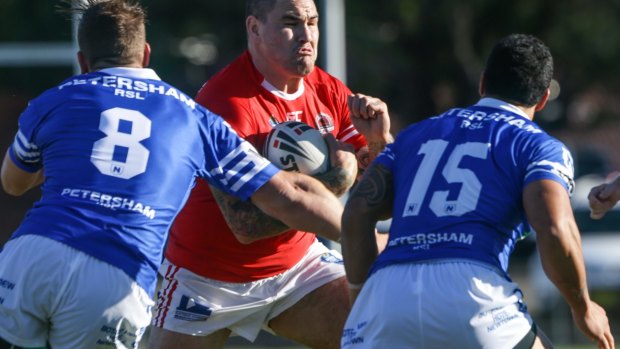 Banished to NSW Cup: Russell Packer in action for the Illawarra Cutters against the Newtown Jets in May.