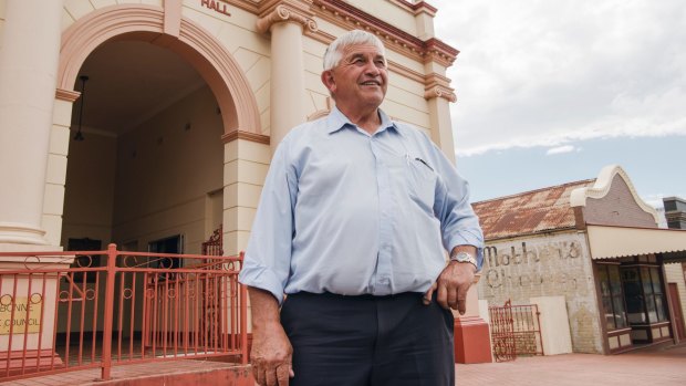 Cabonne mayor Ian Gosper outside the town hall in Molong.