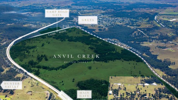 The Windt family is selling Anvil Creek in the Hunter Valley, which has approval for a $1.4 billion mixed-use project.