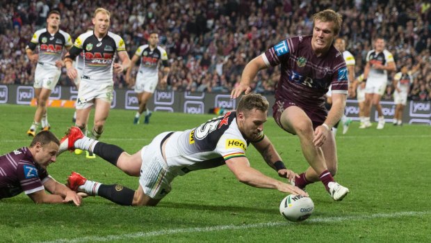Tough year: Bryce Cartwright looked back to his best against Manly last weekend.