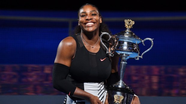 Serena Williams was nearly eight weeks pregnant when she won the Australian Open in January.