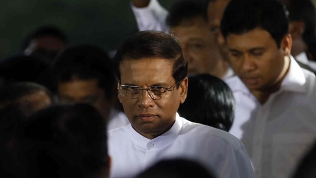 President Maithripala Sirisena, who took power in Sri Lanka in January.