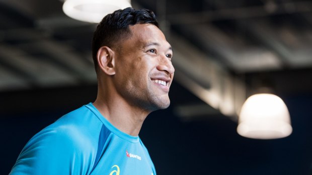 Criticism: Israel Folau has been in the headlines this week after he tweeted his opposition to same-sex marriage. 