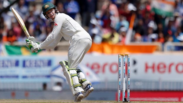Australia's Peter Handscomb was 72 not out before the match was declared a draw on day five.