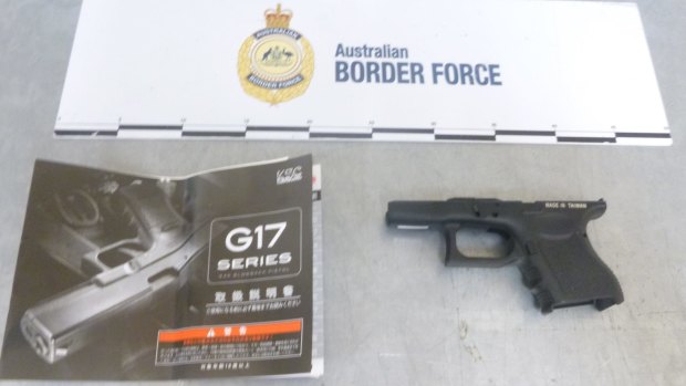 Border Force say they intercepted seven packages of gun parts.