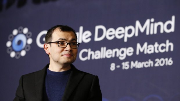 CEO of Google DeepMind Demis Hassabis after the Google DeepMind challenge match between South Korean professional Go player Lee Se-dol and Google's artificial intelligence program, AlphaGo, in Seoul.