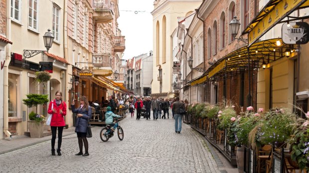 Vilnius, the capital of Lithuania.