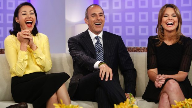 Breakfast TV bloodbath: Ann Curry with Matt Lauer before she was replaced on the <i>Today Show</i> with Savannah Guthrie.