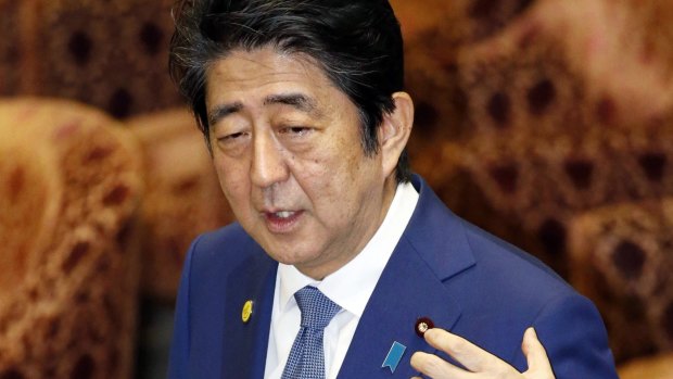 Shinzo Abe told parliament last month his wife Akie had resigned from "honorary principal" of a private elementary school run by a man with ultra-nationalistic views.