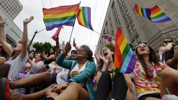 Hundreds of thousands of people packed gay pride events from New York City to Seattle, San Francisco to Chicago last month to celebrate the Supreme Court ruling legalising same-sex marriage.